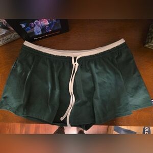 American Eagle Outfitters Green Shorts with White Accents